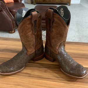 Cattle Baron Genuine Leather Cowboy Boots